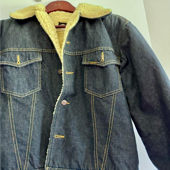 Genuine Vintage Roebucks Denim Sherpa Jacket - Picture 3 of 5